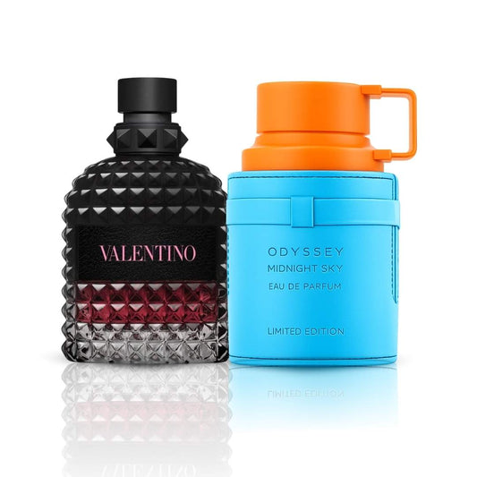 Combo Armaf Odyssey Mandarin Sky + Valentino Uomo Born in Roma Intense