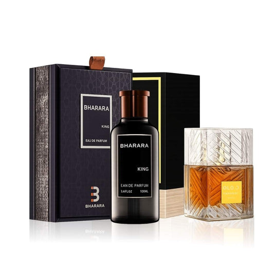 Combo Perfume Bharara King 100 ml y Lattafa Khamrah EDP